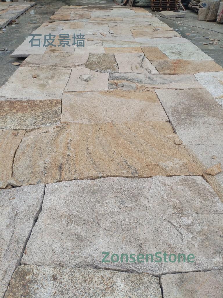 Stone-skin landscape wall