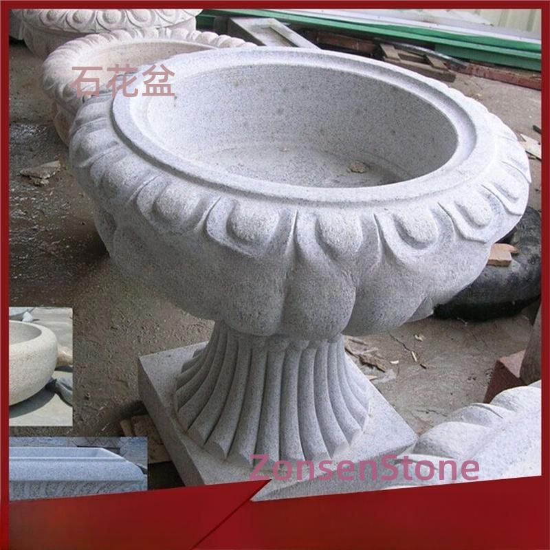 Stone flower pot