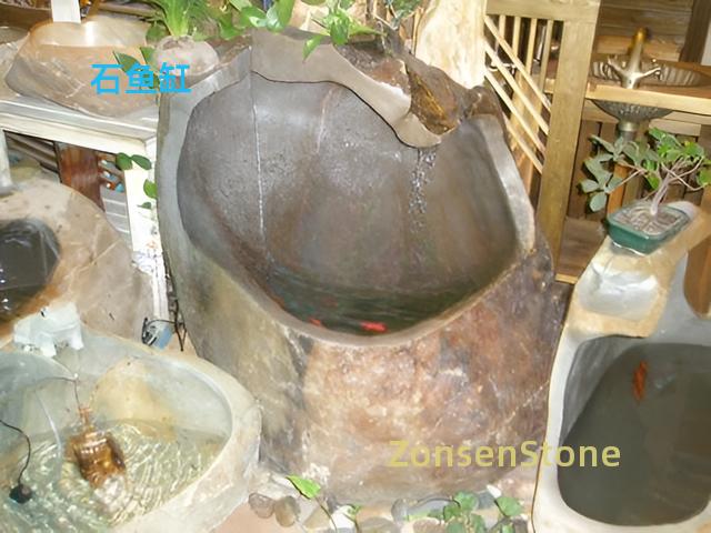 Stone fish tank