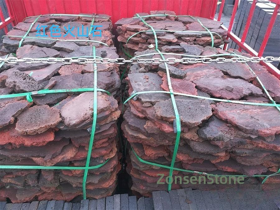 Red volcanic rock