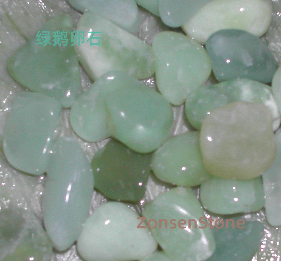 Green pebbles