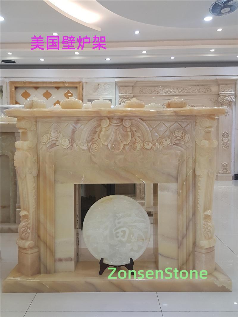 American fireplace mantle
