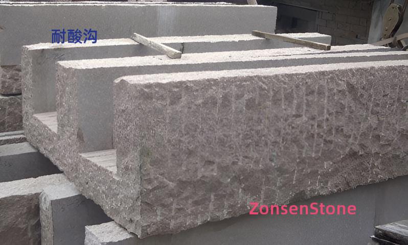 Acid-resistant trench