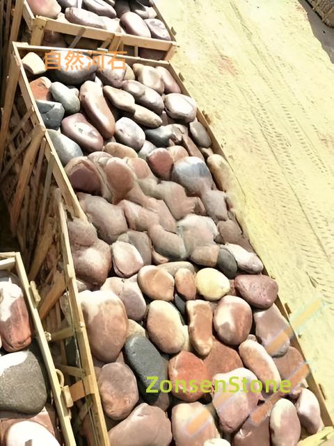 Natural river stones