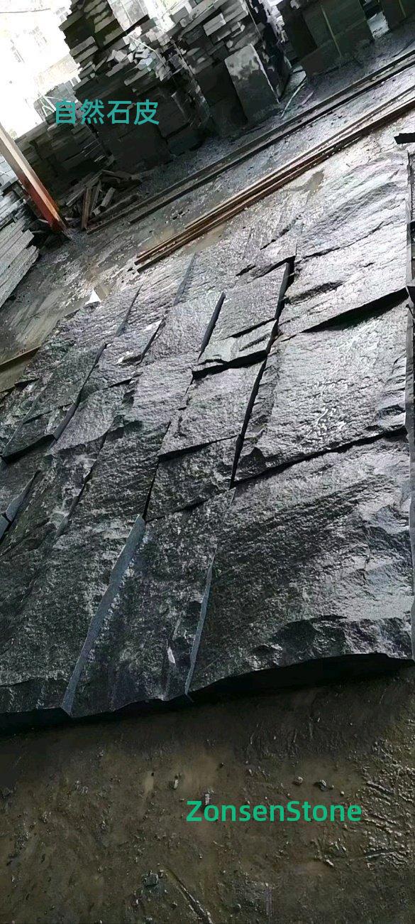 Natural stone skin