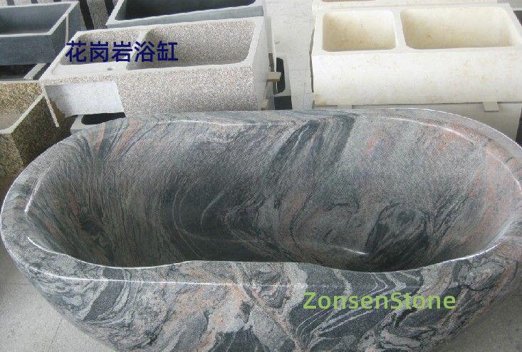 Granite bathtub