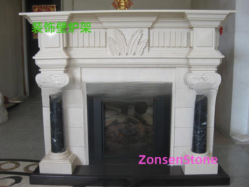 Decorative fireplace mantel