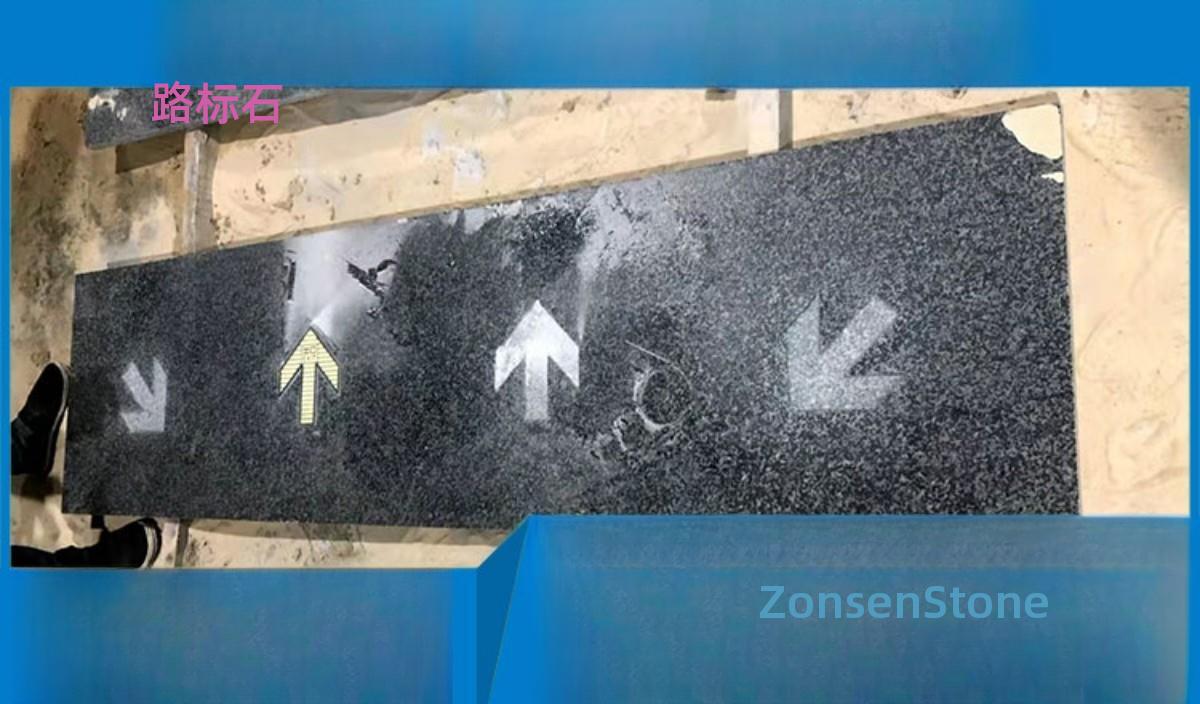 Road sign stones