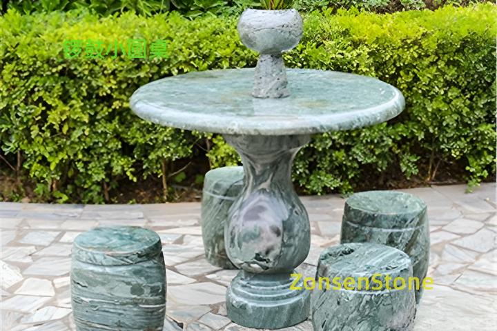 Gong and drum small round table