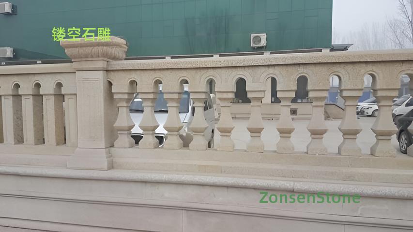 Openwork stone carving