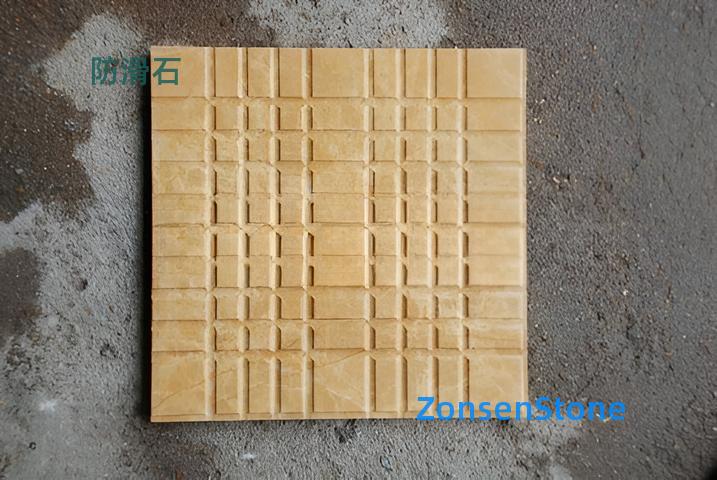 Anti-slip stone