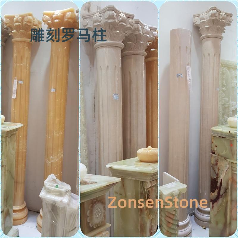 Carved Roman Columns