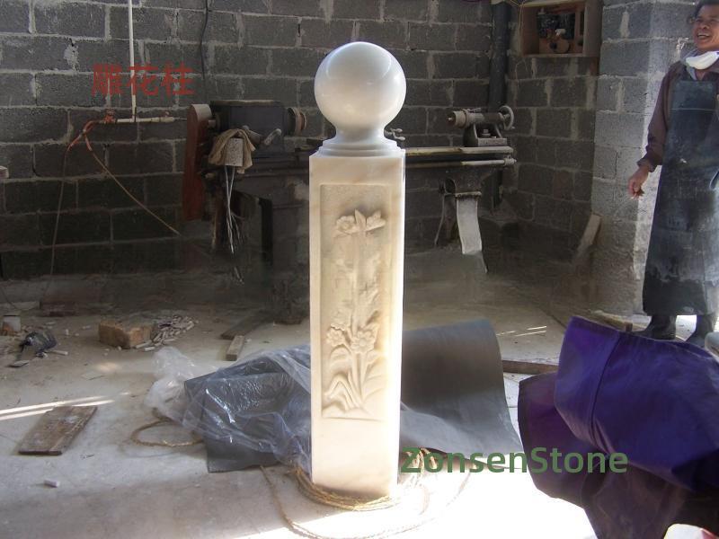 Carved pillars
