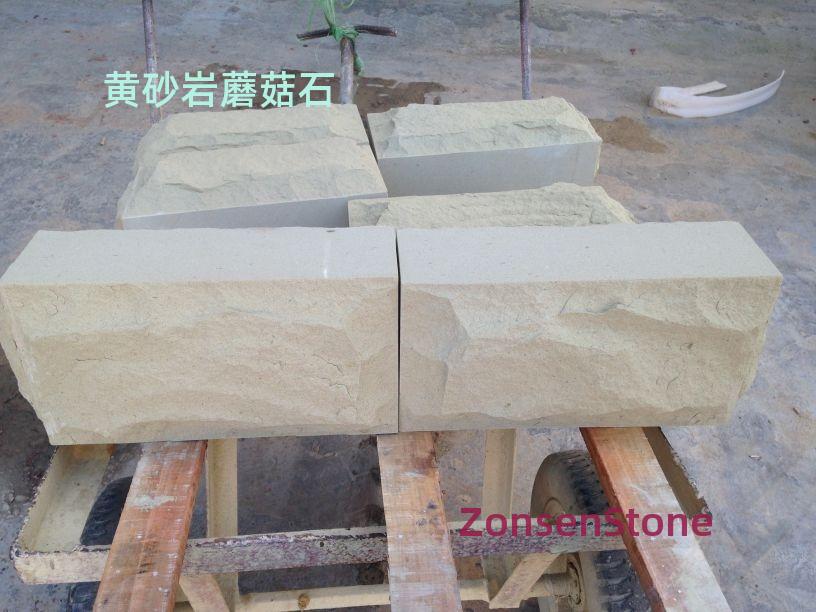 yellow sandstone mushroom stone