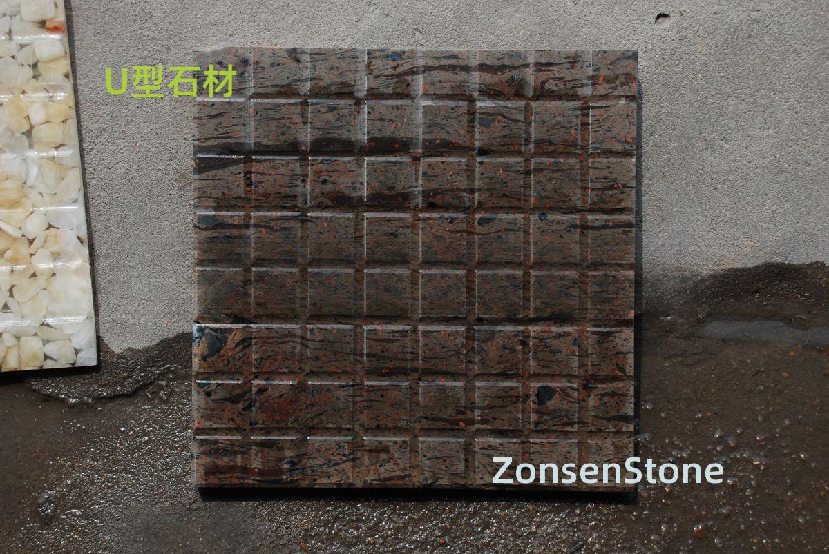 U-shaped stone