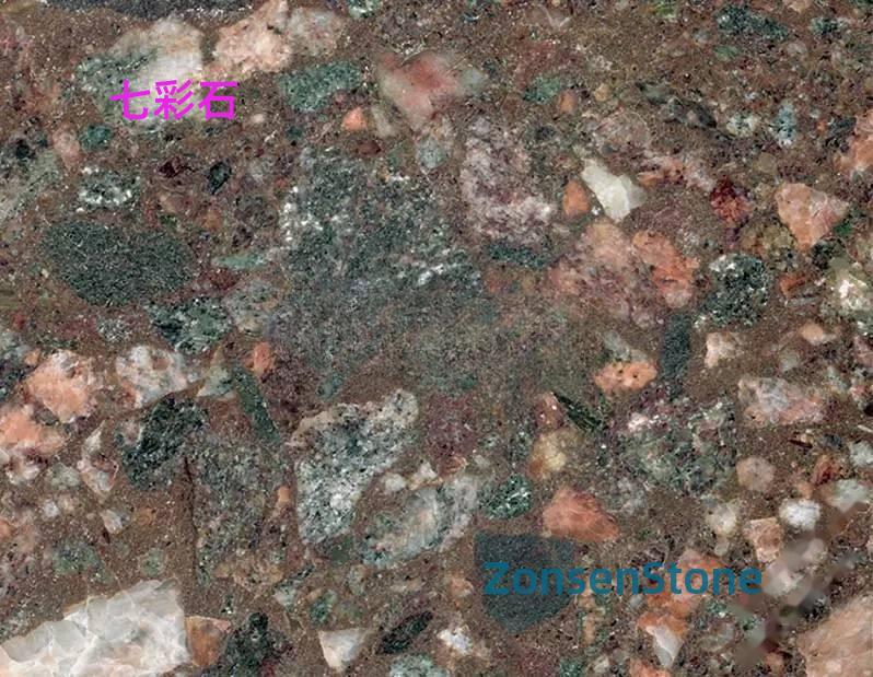 Seven-colored stones