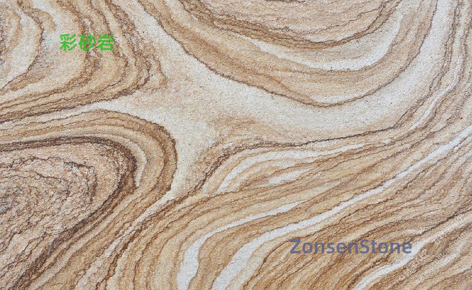 Colored sandstone