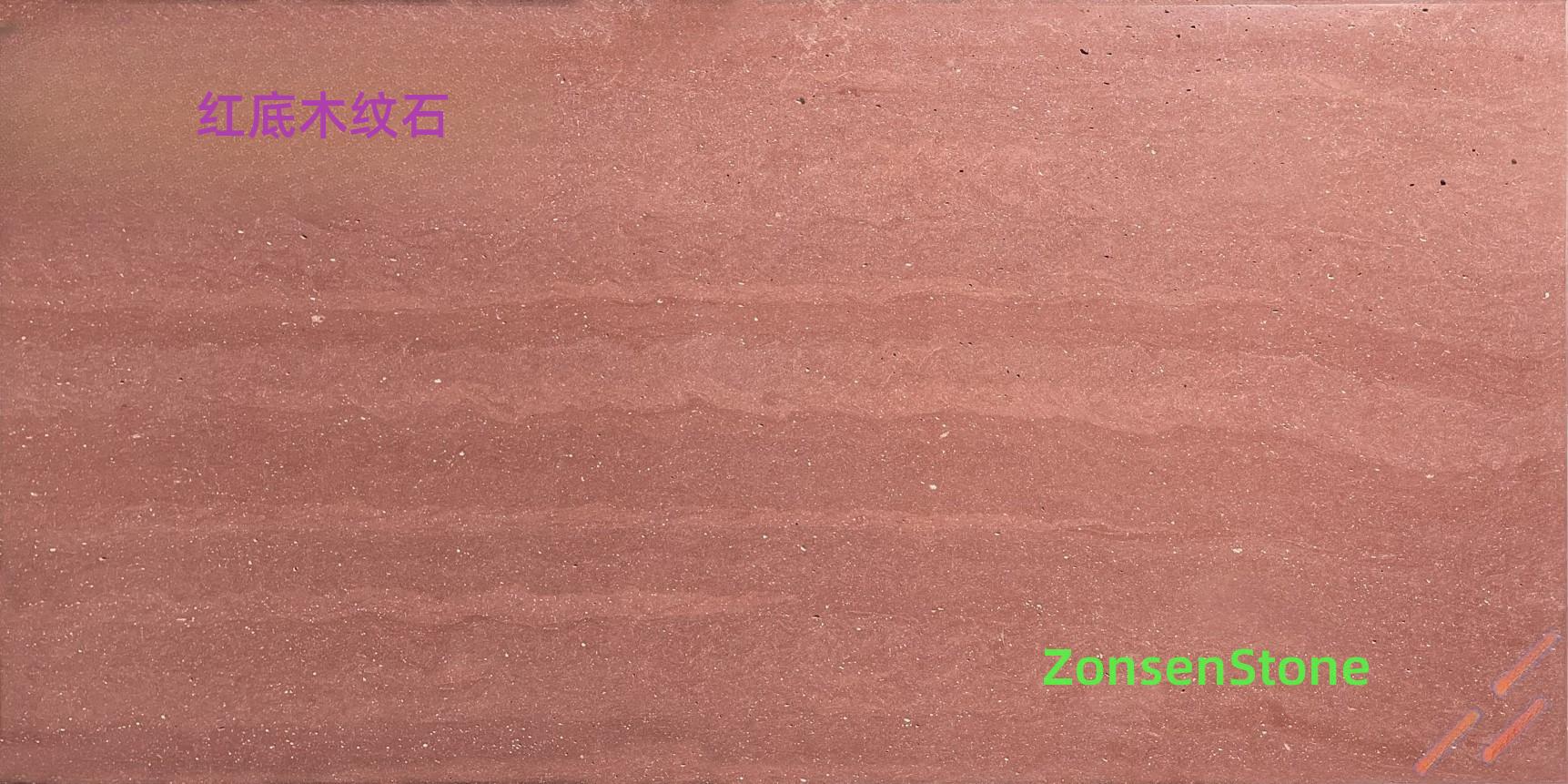 Red wood grain stone