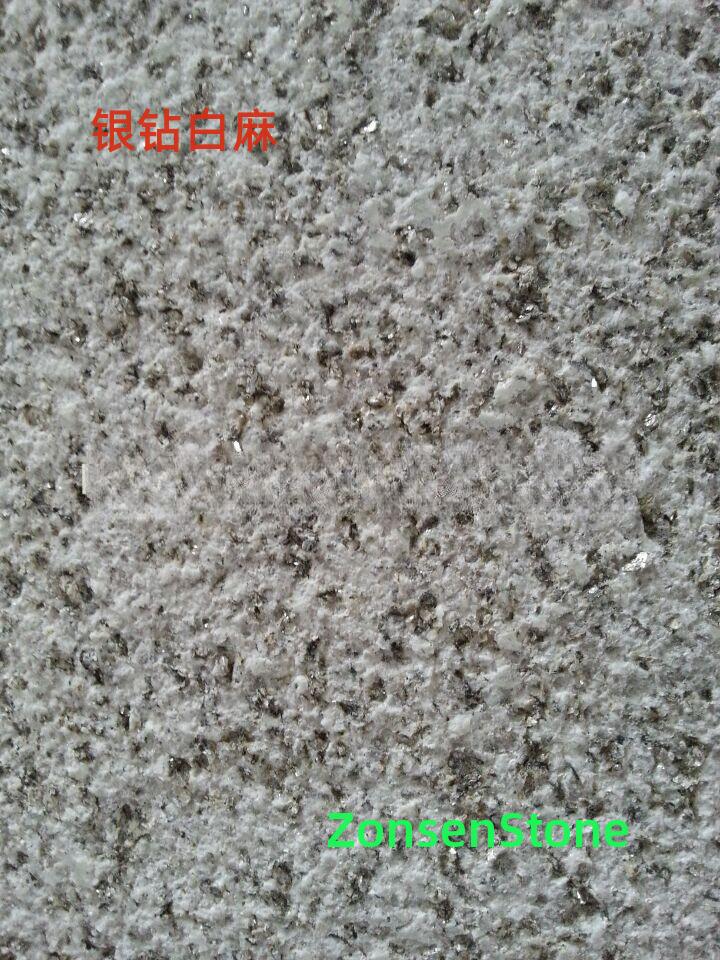 Silver Diamond White Linen