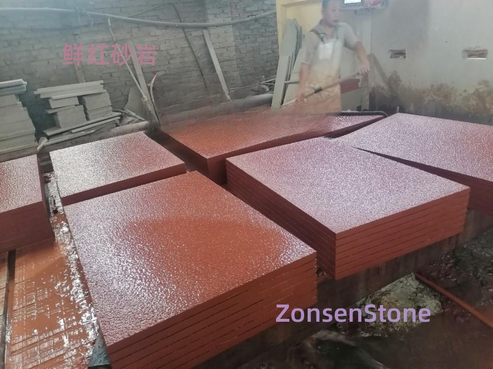 bright red sandstone
