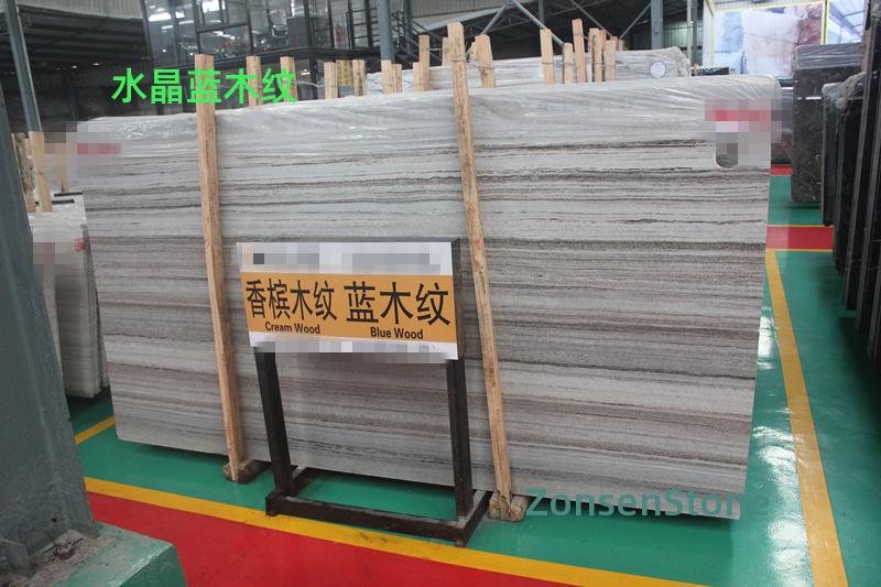 Crystal Blue Wood Grain