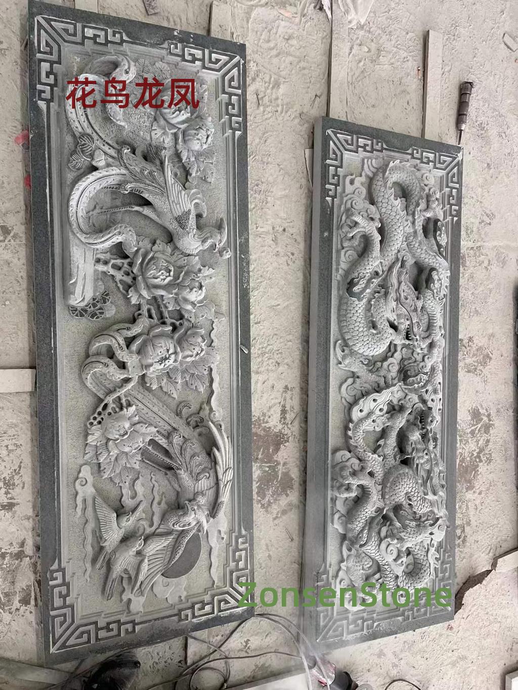 Flowers, birds, dragons and phoenixes