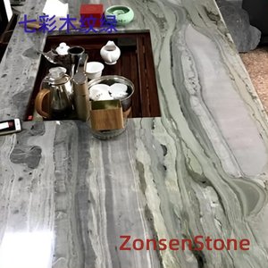 Seven-color wood grain green