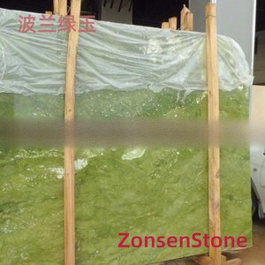 Polish green jade