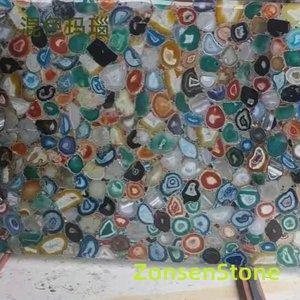 Mixed-color agate