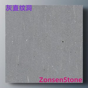 Gray straight-lined hole
