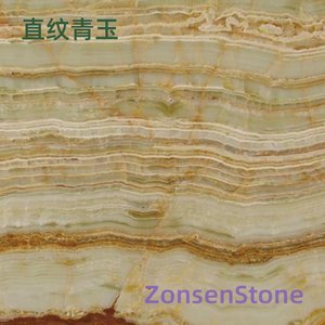 Straight-grained green jade