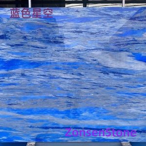 Blue starry sky