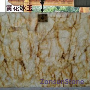 Yellow Flower Ice Jade