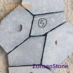 Three-tone ice crack pattern