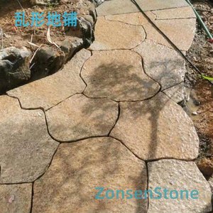 irregular floor paving