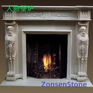 Human-shaped fireplace