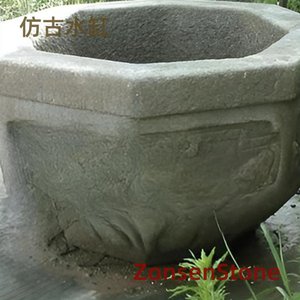 Antique-style water tank