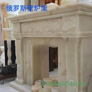 Russian fireplace mantle