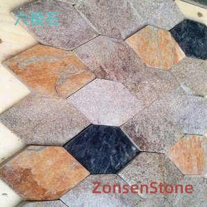 hexagonal stone