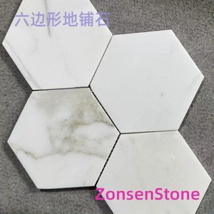 Hexagonal paving stones