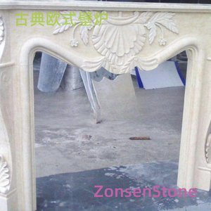 Classic European fireplace