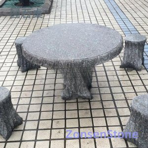 Round stone table