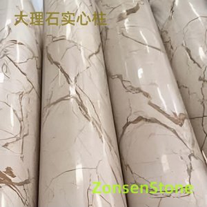 Solid marble columns