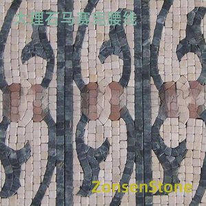 Marble mosaic waistline