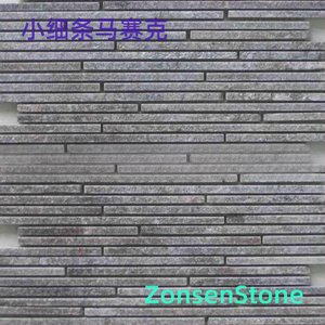 Thin strips of mosaic