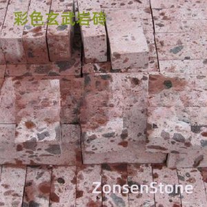 Colored basalt bricks