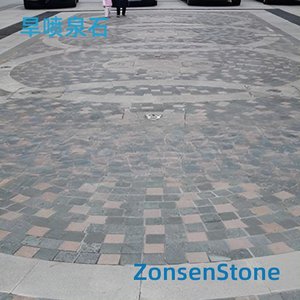Dry fountain stone