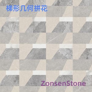 Trapezoidal geometric mosaic