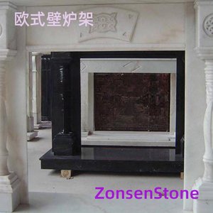 European-style fireplace mantel