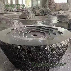 Water flowing from the water basin